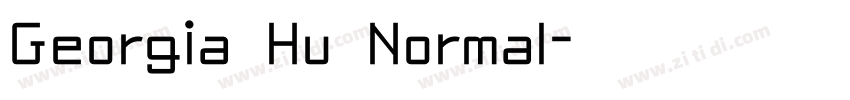 Georgia Hu Normal字体转换